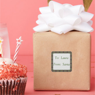 Sticker Carré Fleur de vacances Conception abstraite