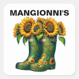 STICKER CARRÉ FLEURS