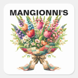 STICKER CARRÉ FLEURS