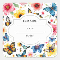 Fleurs abeilles jardin motif semence épargner enve