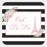 Fleurs et Tour Eiffel Fête d'anniversaire
