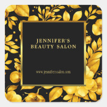 Fleurs noires or promotionnel professionnel