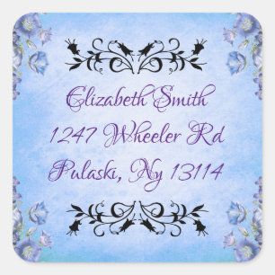 Sticker Carré Floral