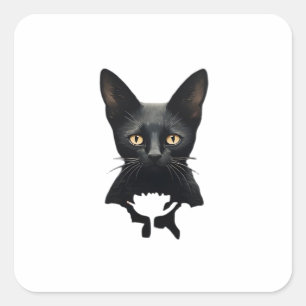 Sticker Carré Florales Whimsigoth Style Gothique Kitty Et Poppie