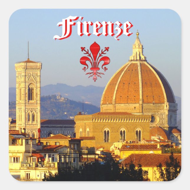 Sticker Carré Florence - Père Noël Maria del Fiore (Devant)