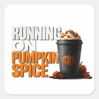 Sticker Carré 🎃 Fonctionnant sur la citation de la citrouille é