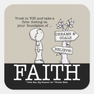 Sticker Carré Fondation de la Foi