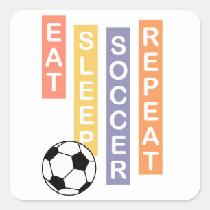 Sticker Carré football