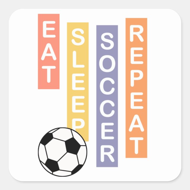 Sticker Carré football (Devant)