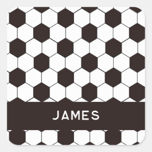 Sticker Carré Football Enfants Football motif Football