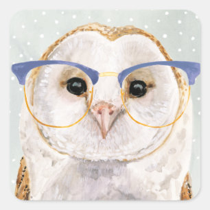 Sticker Carré Forester à quatre roues   Wise Owl