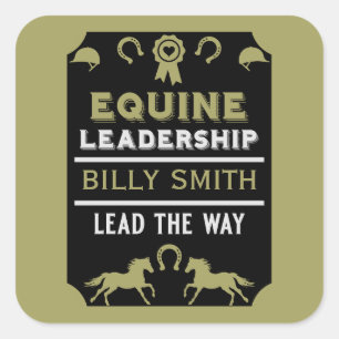 Sticker Carré Formation au leadership équin
