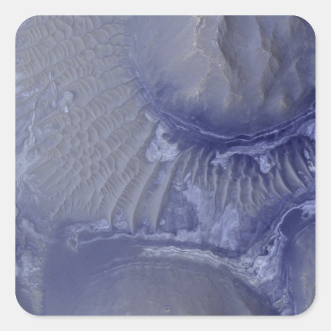 Sticker Carré Formation de Noctis Labyrinthus sur Mars (Devant)