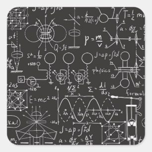 Sticker Carré Formules scientifiques : Patte de calcul du tablea