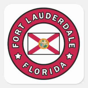 Sticker Carré Fort Lauderdale la Floride