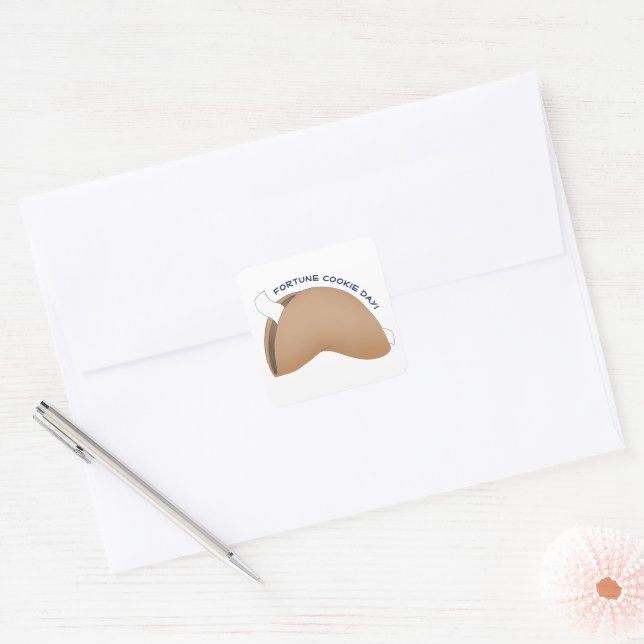 Sticker Carré Fortune Cookie Day (Enveloppe)