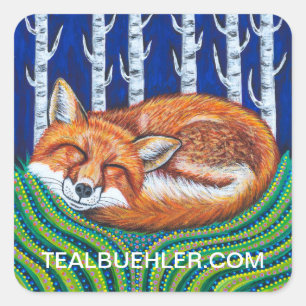 Sticker Carré fOX