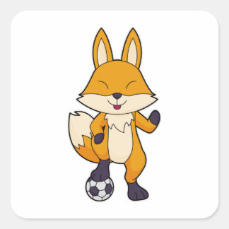 Sticker Carré Fox Soccer player Soccer