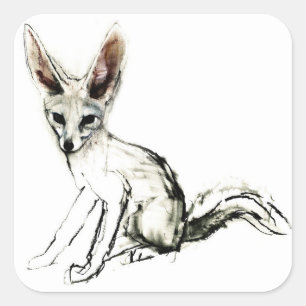 Sticker Carré Foxy