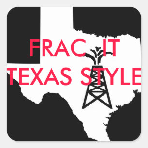 Sticker Carré frac le Texas