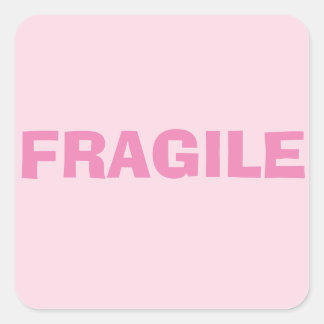 Sticker Carré Fragile