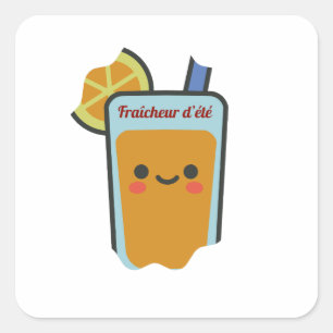Sticker Carré Fraîcheur d'été