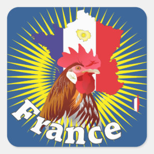 Sticker Carré France Francia