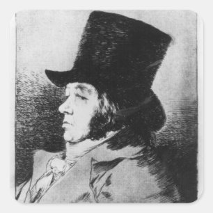 Sticker Carré Francisco Jose de Goya y Lucientes Autoportrait