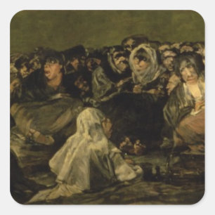 Sticker Carré Francisco Jose de Goya y Lucientes   les sorcière