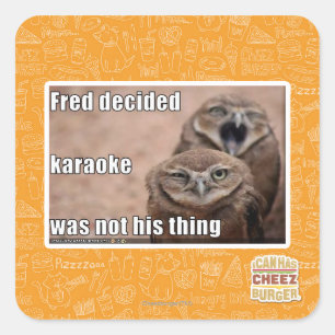 Sticker Carré Fred décide