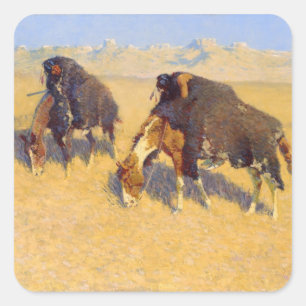 Sticker Carré Frederic Remington Art