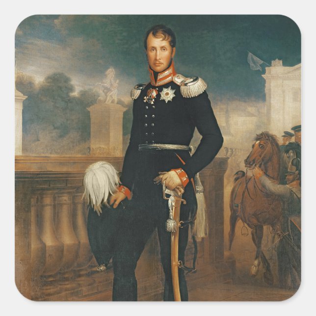 Sticker Carré Frédéric William III, roi de Prusse (Devant)