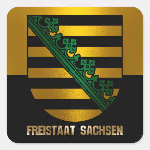 Sticker Carré Freistaat Sachsen