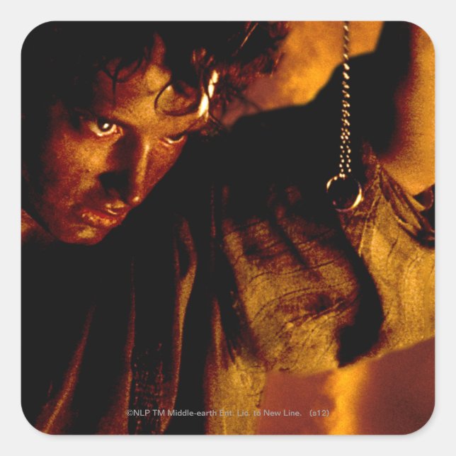Sticker Carré FRODO™ Démarre à l'anneau (Devant)