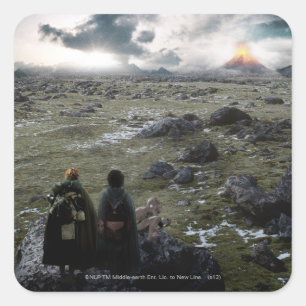 Sticker Carré FRODO™ et Samwise Standing