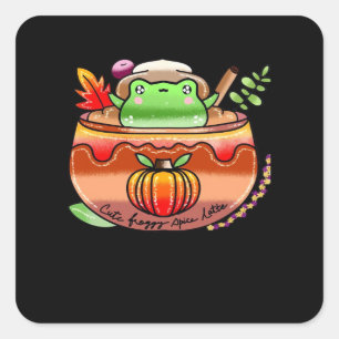 Sticker Carré Froggy Delight Citrouille Spice Dernière saison