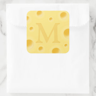 Sticker Carré Fromage adorable Fromage fantaisie Fromage Monpgra