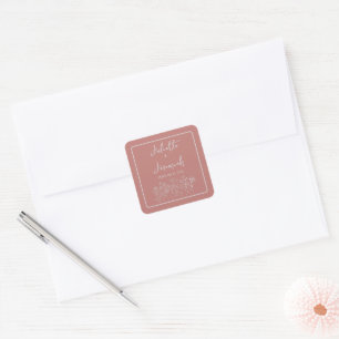 Sticker Carré Front   Couleurs courbes   Mariage