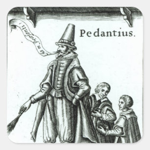 Sticker Carré Frontispiece de 'Pedantius'