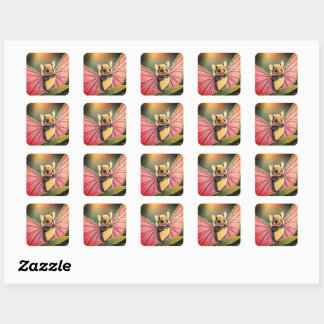 Sticker Carré Fruit chauve-souris