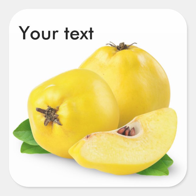 Sticker Carré Fruits de coing (Devant)
