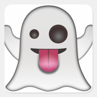 Sticker Carré Fun Cool Emoji Scandaleux