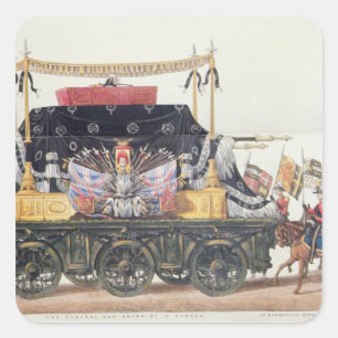 Sticker Carré Funérailles du duc de Wellington, 1853
