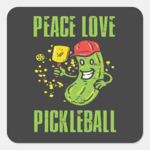 Sticker Carré Funny Pickleball