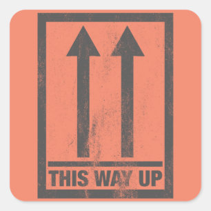 Sticker Carré Funny this way