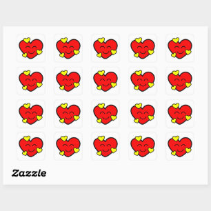 Sticker Carré Funny Valentine