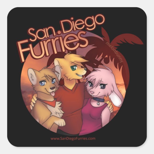 Sticker Carré Furies de San Diego (Devant)