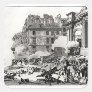 Sticker Carré Fusillade devant l'église Saint-Roch à Paris