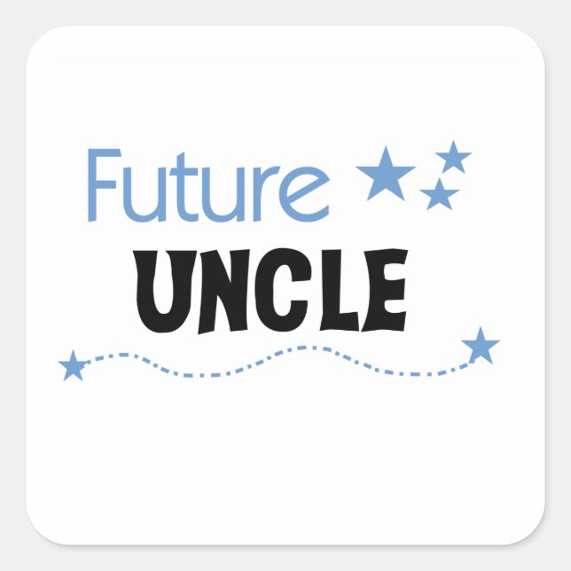 Sticker Carré Futur oncle Gifts (Devant)