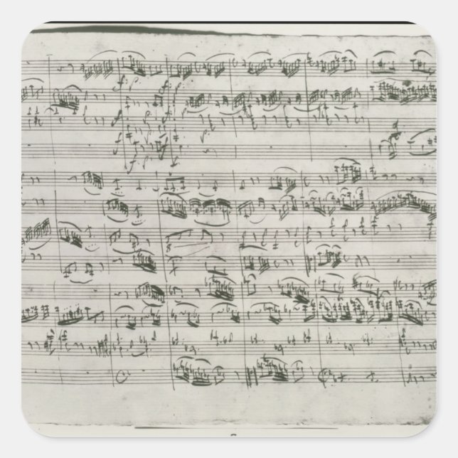 Sticker Carré G majeur pour violon, clavecin et violoncelle (Devant)